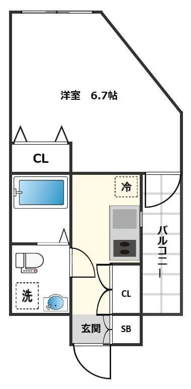ラッコルト 503 間取り図