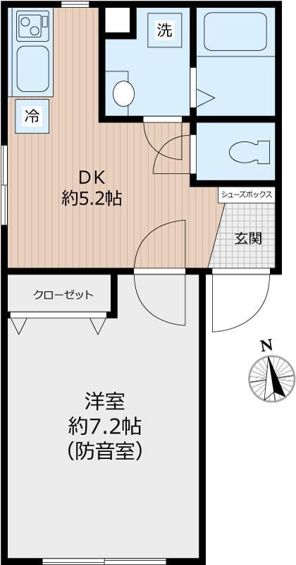 ジュエシュピーレン蓮根 401 間取り図