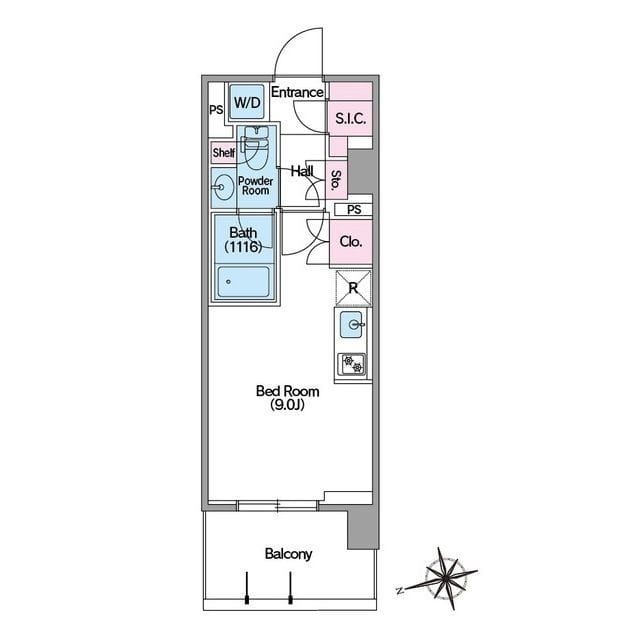 コンフォリア東新宿ステーションフロント 0507 間取り図