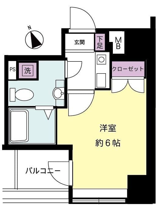 サンテミリオン茅場町リバーサイド 1102 間取り図