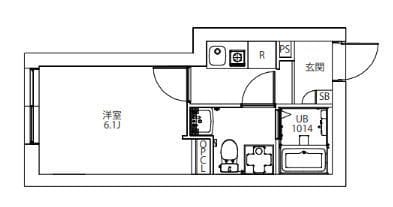 CITY WALK永福町 104 間取り図