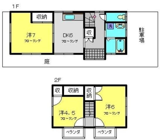 徳満貸家 1 間取り図