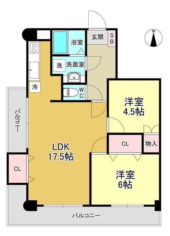 グランピエール 201 間取り図