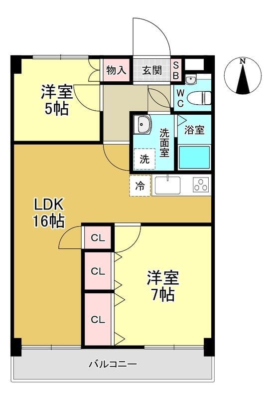 グランピエール 505 間取り図
