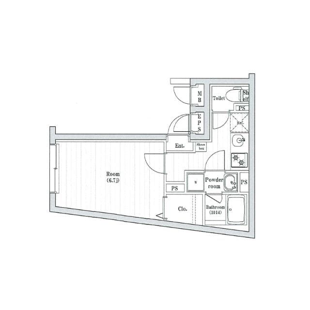 Harmony Flats蒲田 403 間取り図
