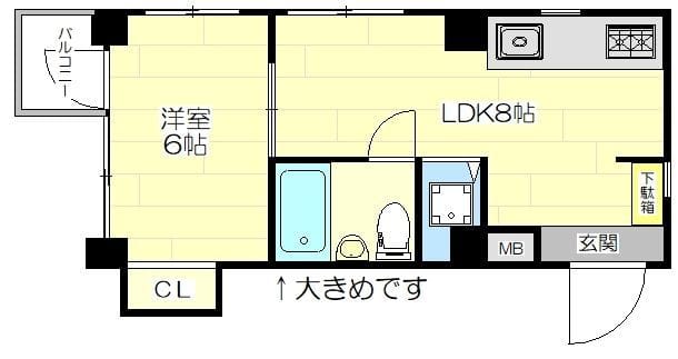 プロムナード池袋 202 間取り図