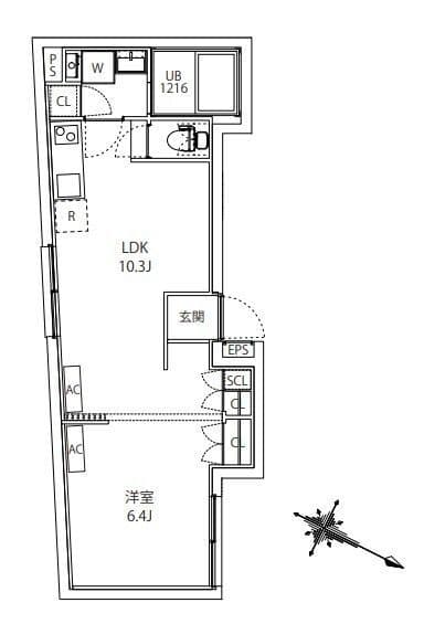 MAXIV CITY板橋区役所前 101 間取り図