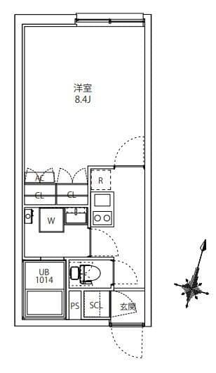 MAXIV CITY板橋区役所前 202 間取り図