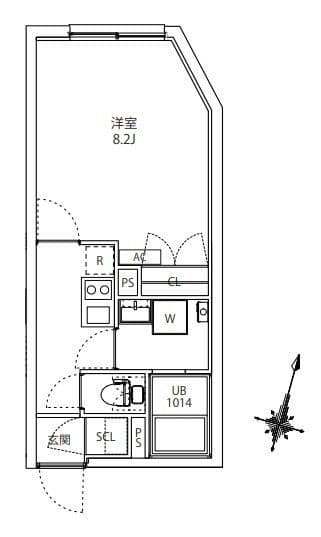 MAXIV CITY板橋区役所前 204 間取り図