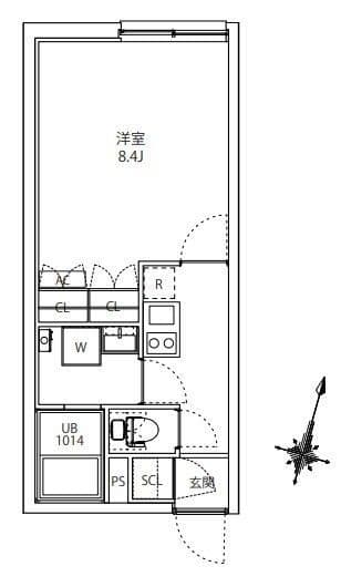 MAXIV CITY板橋区役所前 402 間取り図
