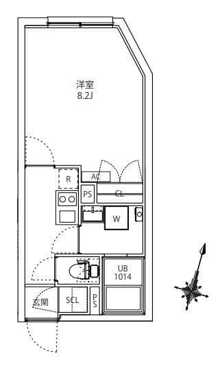 MAXIV CITY板橋区役所前 404 間取り図