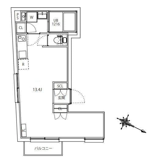 MAXIV CITY板橋区役所前 501 間取り図