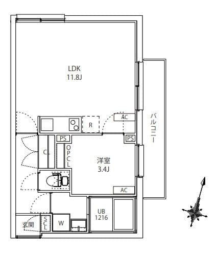 MAXIV CITY板橋区役所前 503 間取り図