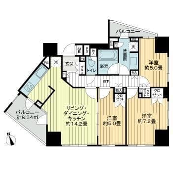 ティエドゥール駒込 0902 間取り図