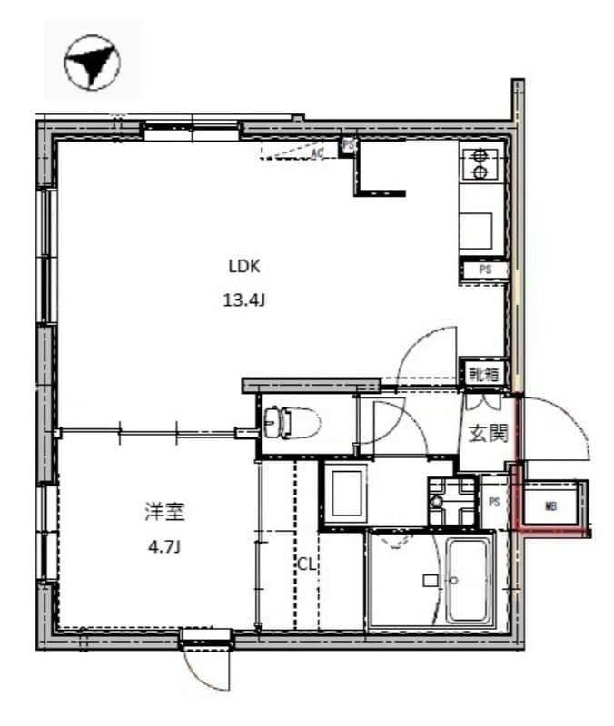 CREAL西荻窪Ⅱ 201 間取り図