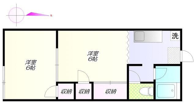 パークサイドハウス 202 間取り図