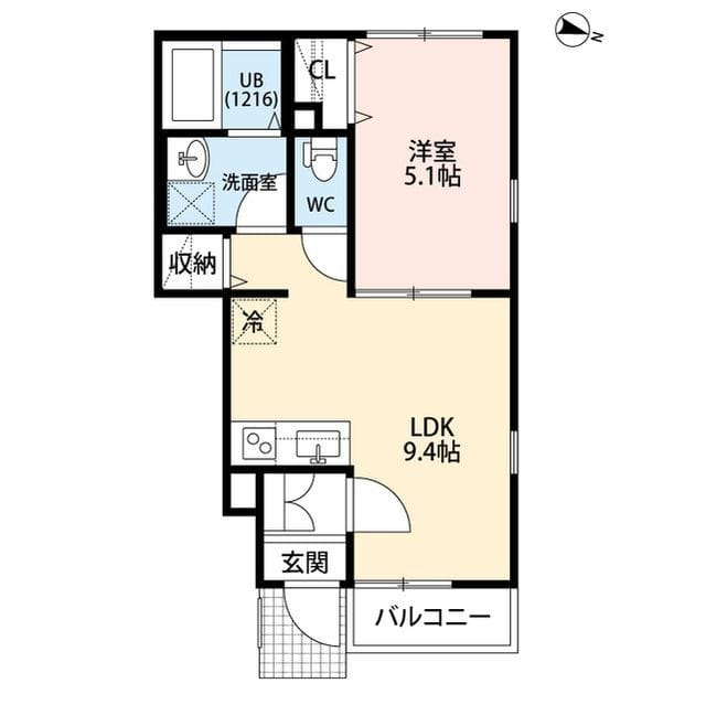 アムール千歳台Ⅰ 101 間取り図