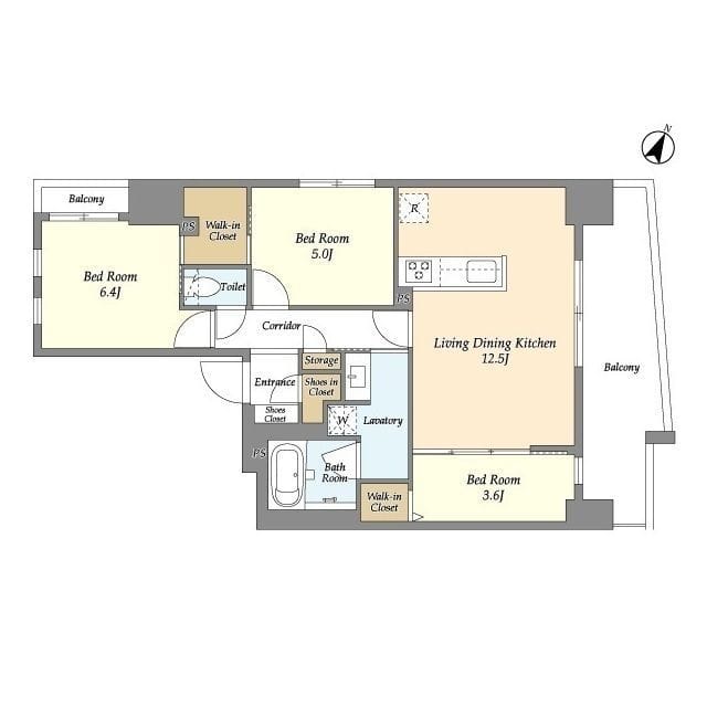 グラン千代田岩本町 1002 間取り図