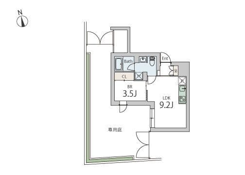 GranDuo下北沢13 102 間取り図