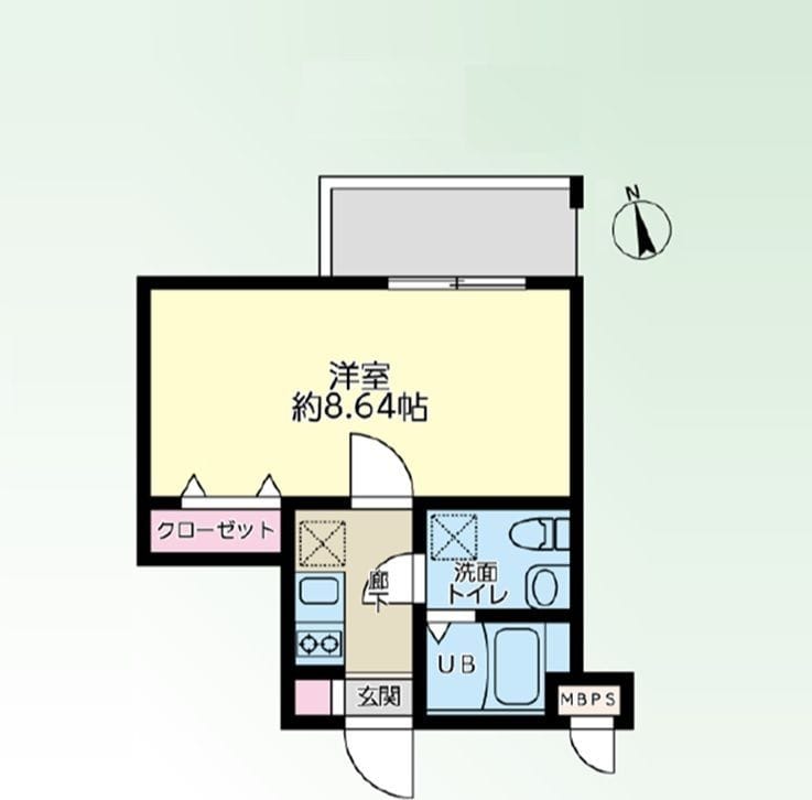 プラティーク高円寺 0101 間取り図