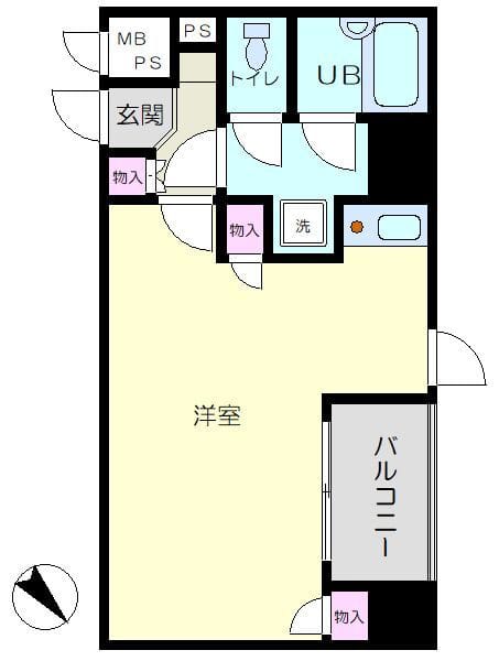 コスモ東向島 1301 間取り図