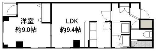 プラーズ京急鶴見 502 間取り図