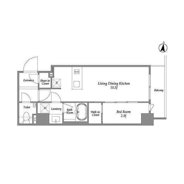 IPSE代々木上原 604 間取り図