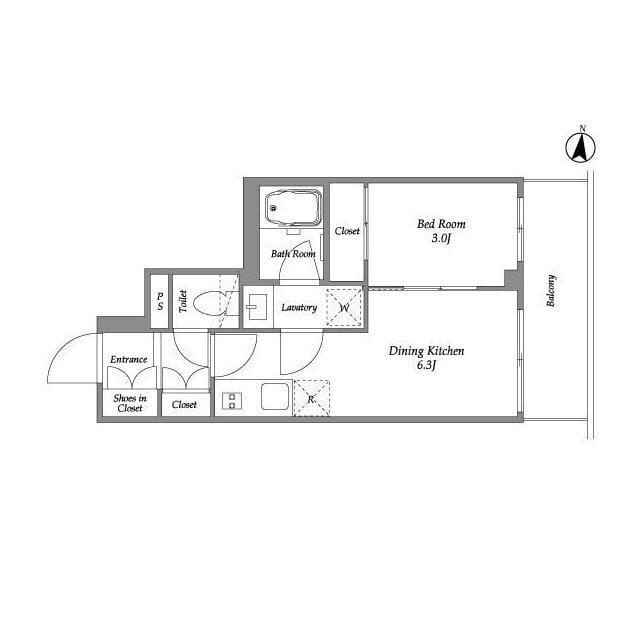 IPSE代々木上原 702 間取り図
