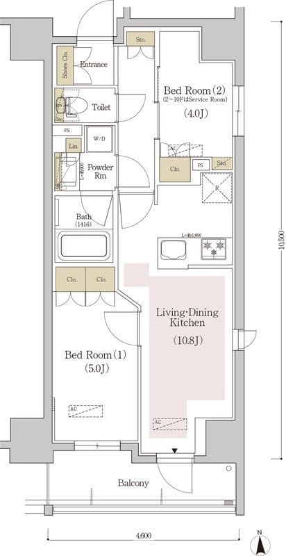 アーバネックス銀座東Ⅲ 903 間取り図