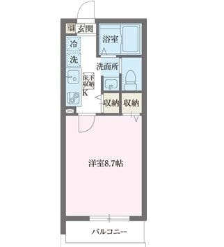 エルスタンザ赤羽 0307 間取り図