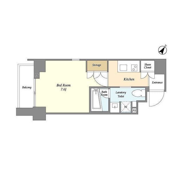 エスタート新宿 1401 間取り図