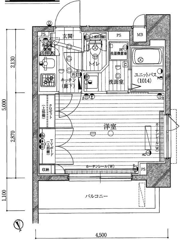 ルーブル大塚参番館 1105 間取り図