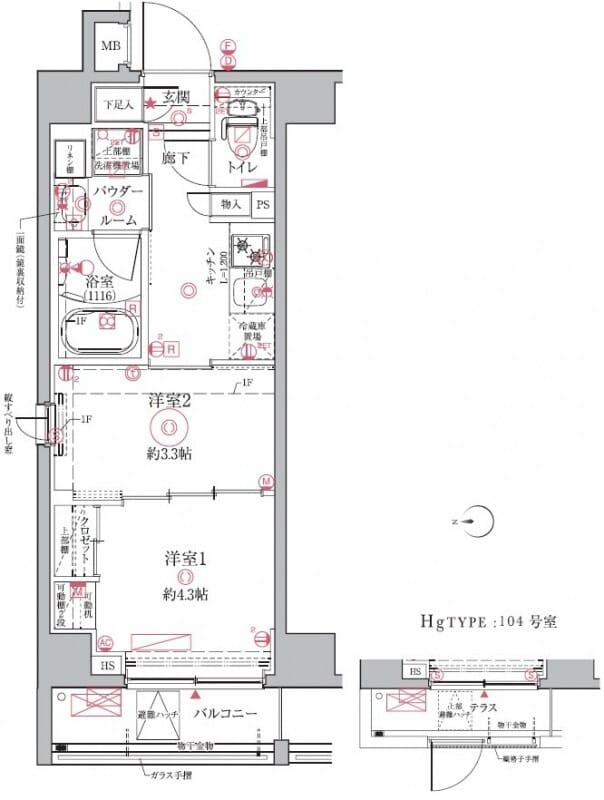 クレイシアIDZ祐天寺 104