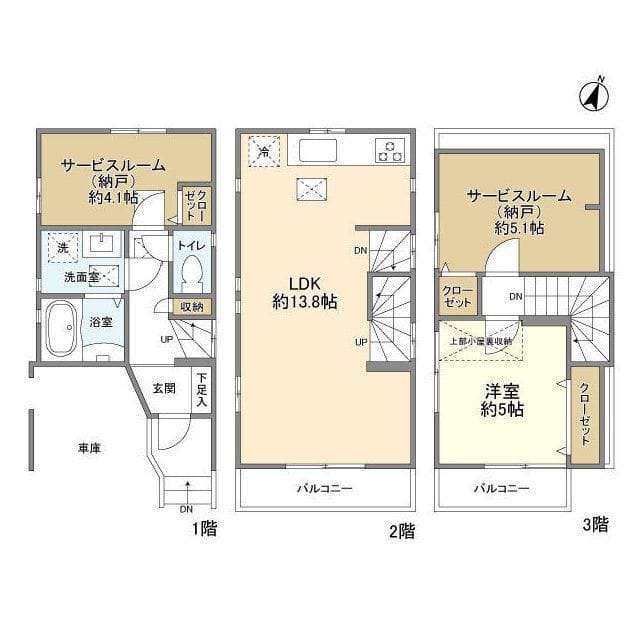 池上3丁目貸家 17.9万円/入力なし/なし 間取り図