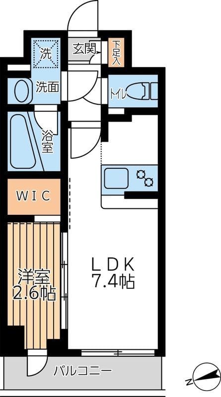 アジールコート西馬込Ⅱ 0202 間取り図