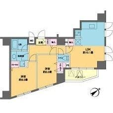 カスタリア北上野 806 間取り図