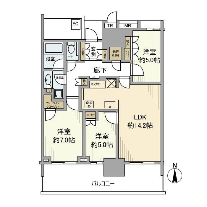 ベイズタワー&ガーデン 312 間取り図