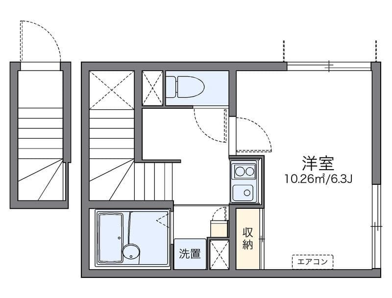 レオネクストきよみず扇 201 間取り図