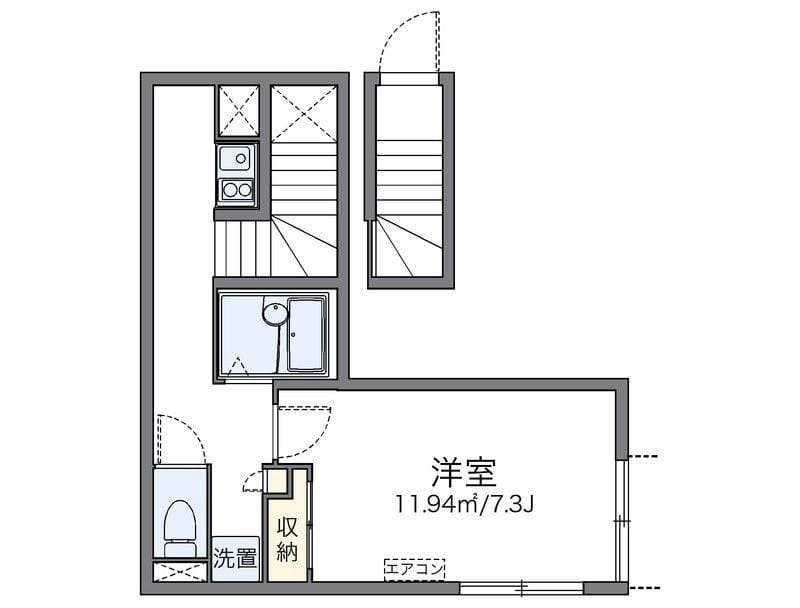 レオネクストきよみず扇 202 間取り図