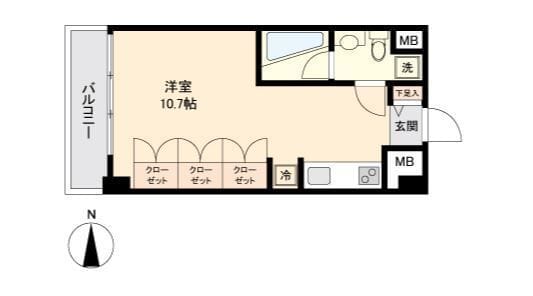 パークフラッツ永福町 0307 間取り図