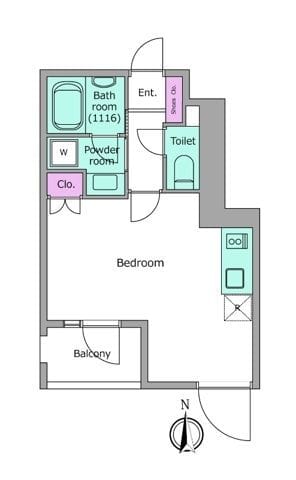 リヴ アン フルール 203 間取り図