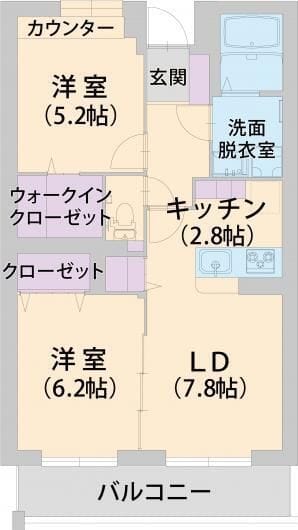 パラッツォ淵野辺 I 203 間取り図