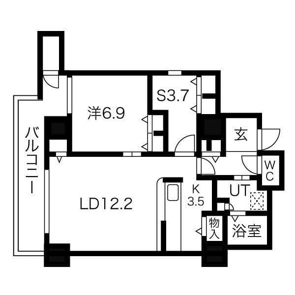 シティコート目黒4号棟 209 間取り図