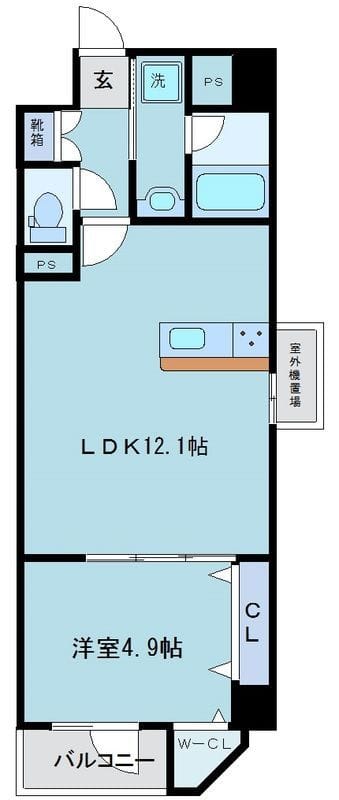 グランペーレ練馬WEST 405 間取り図