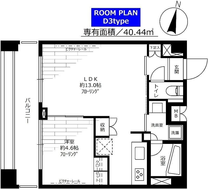 ステージグランデ錦糸町 506 間取り図