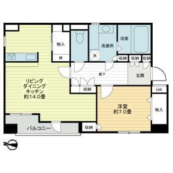 ベルファース浅草 0501 間取り図