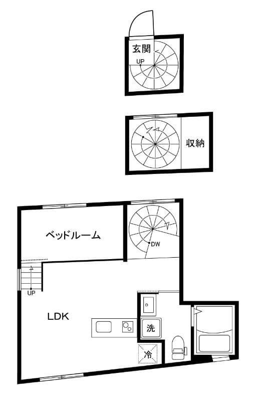 フォルトゥーナ初台 301 間取り図