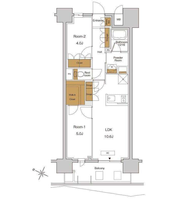 RJRプレシア東十条ガーデン 1006