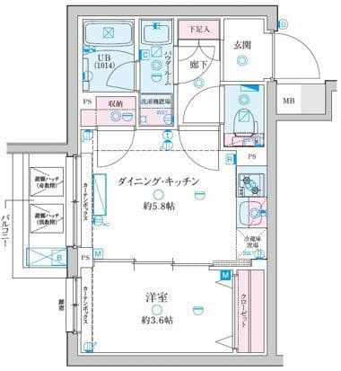 GENOVIA京成立石Ⅴ(ジェノヴィア京成立石Ⅴ) 301 間取り図