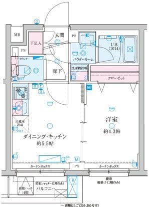 GENOVIA京成立石Ⅴ(ジェノヴィア京成立石Ⅴ) 303 間取り図